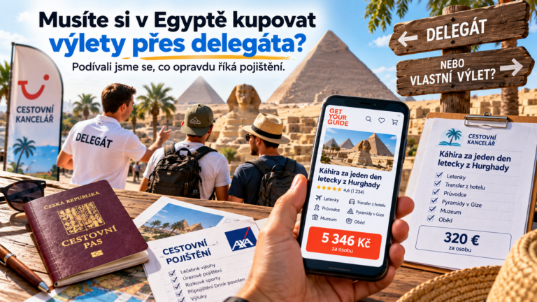 Musíte si v Egyptě kupovat výlety přes delegáta? Podívali jsme se, co opravdu říká pojištění